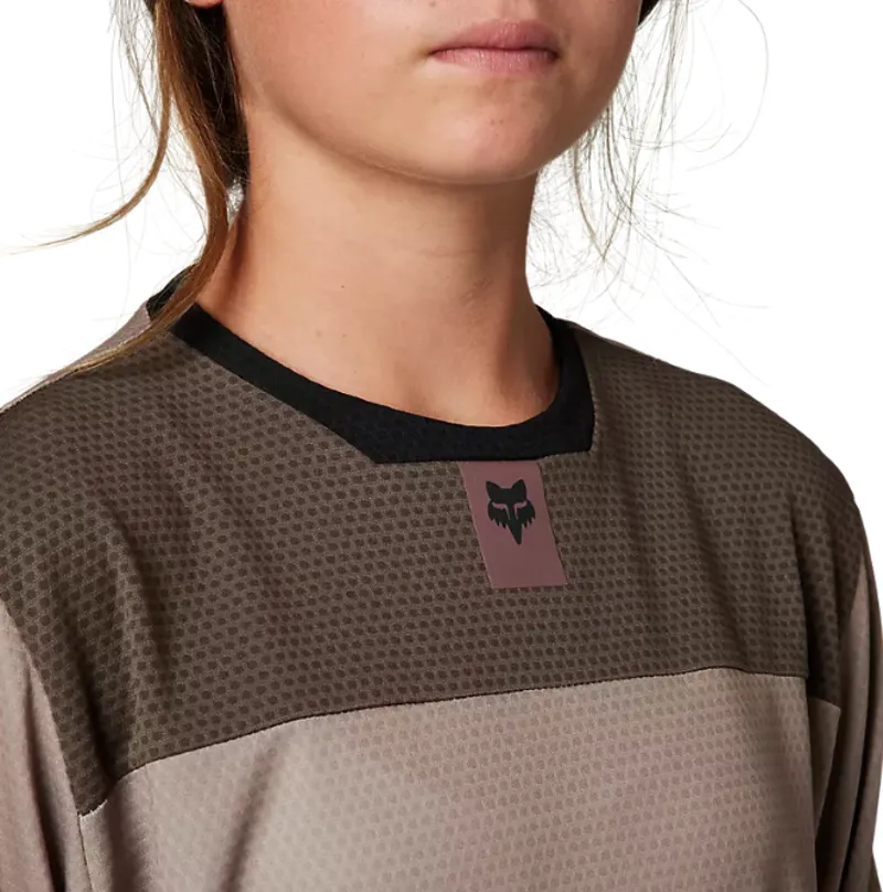 Fox Racing Youth Defend Long Sleeve Jersey in Mocha-2